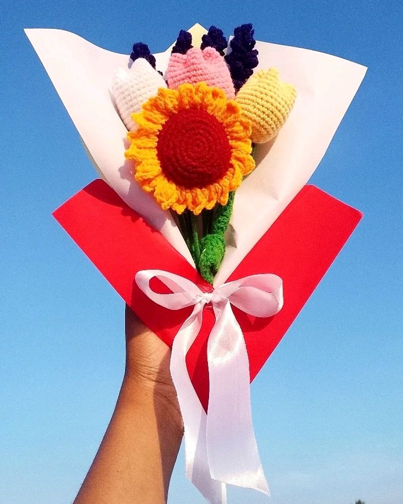 Crochet Flower Bouquet 💐💐💐