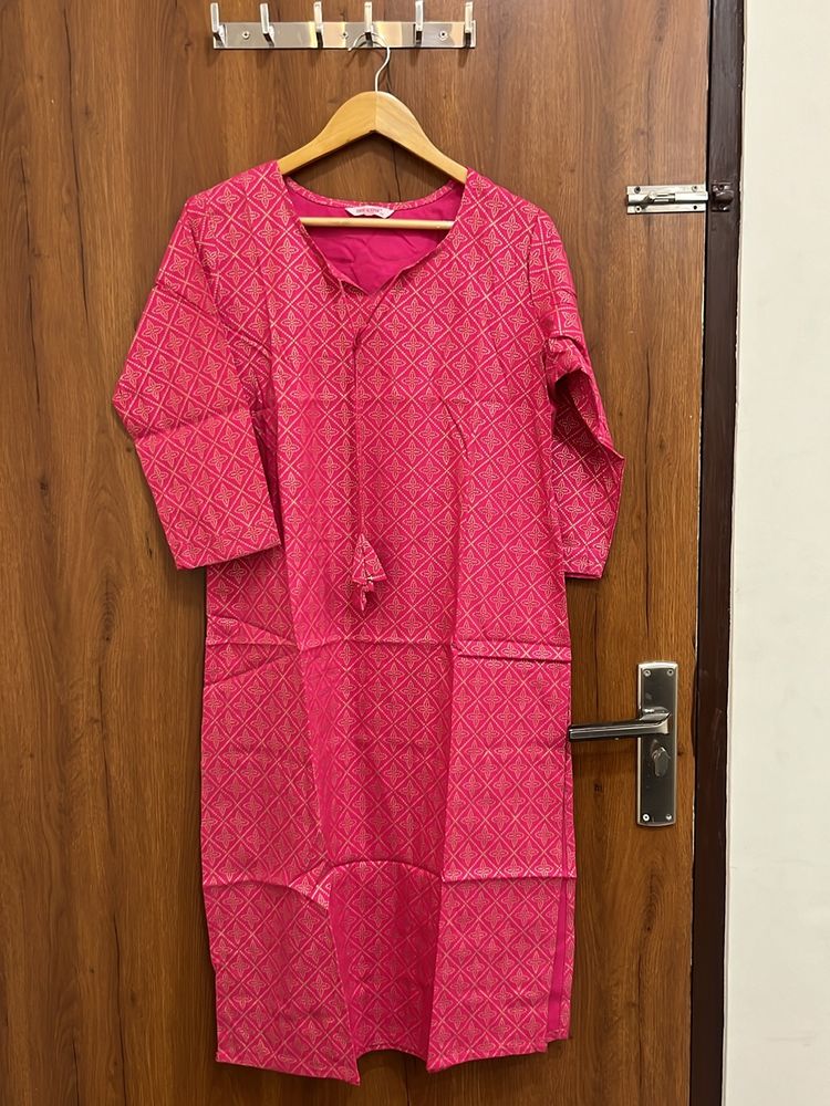 Stylish Pink Kurta For Women