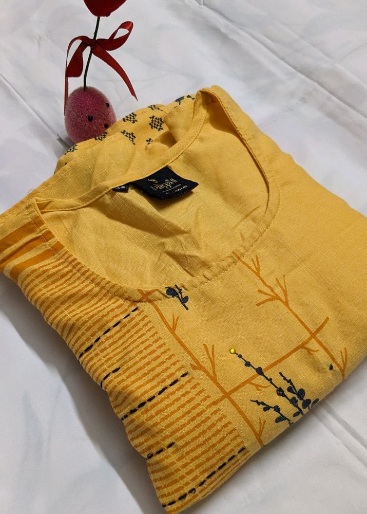 Pretty Yellow Kurti