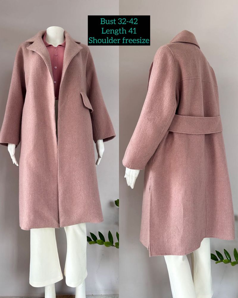 Pink Korean Overcoat