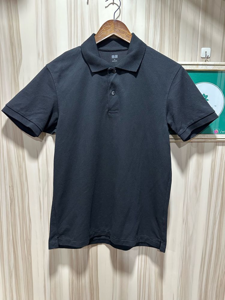 Unqilo Black Polo T-Shirt