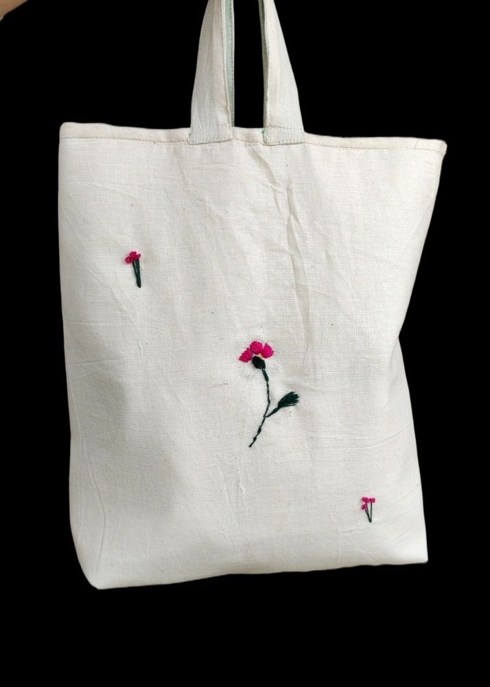 Embroidered Tote Bag