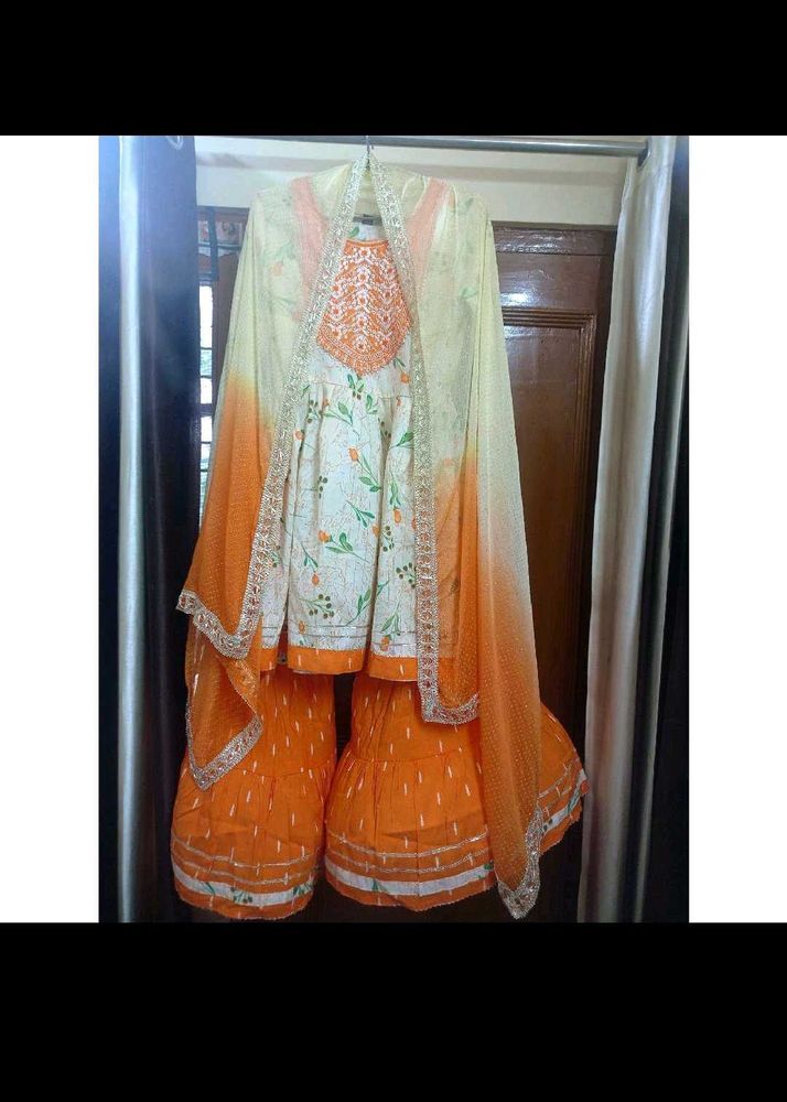 Newly Party Wear Wedding Sharara Gharara Suit