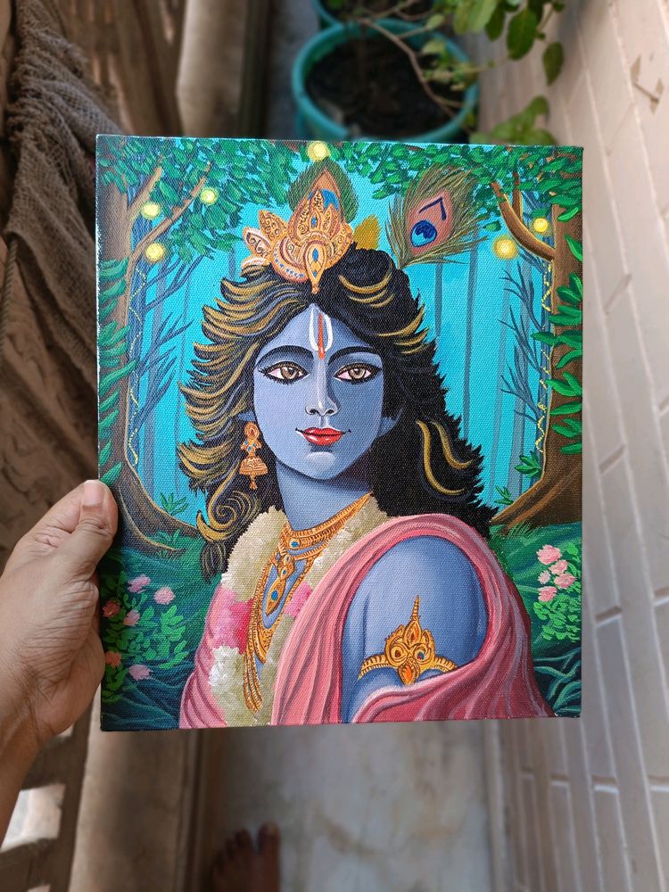 Krishna Canvas Painting