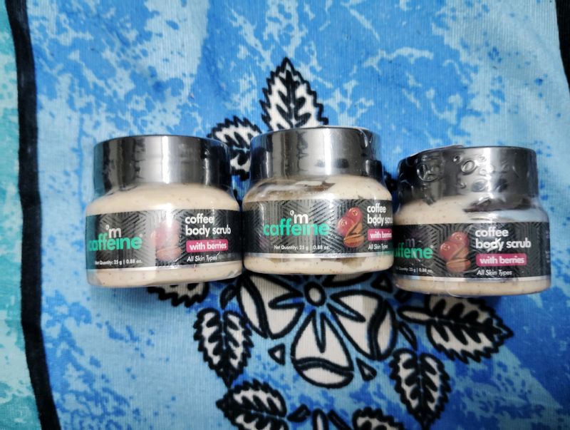 3 Mcaffine Coffee Body Scrub With Berries