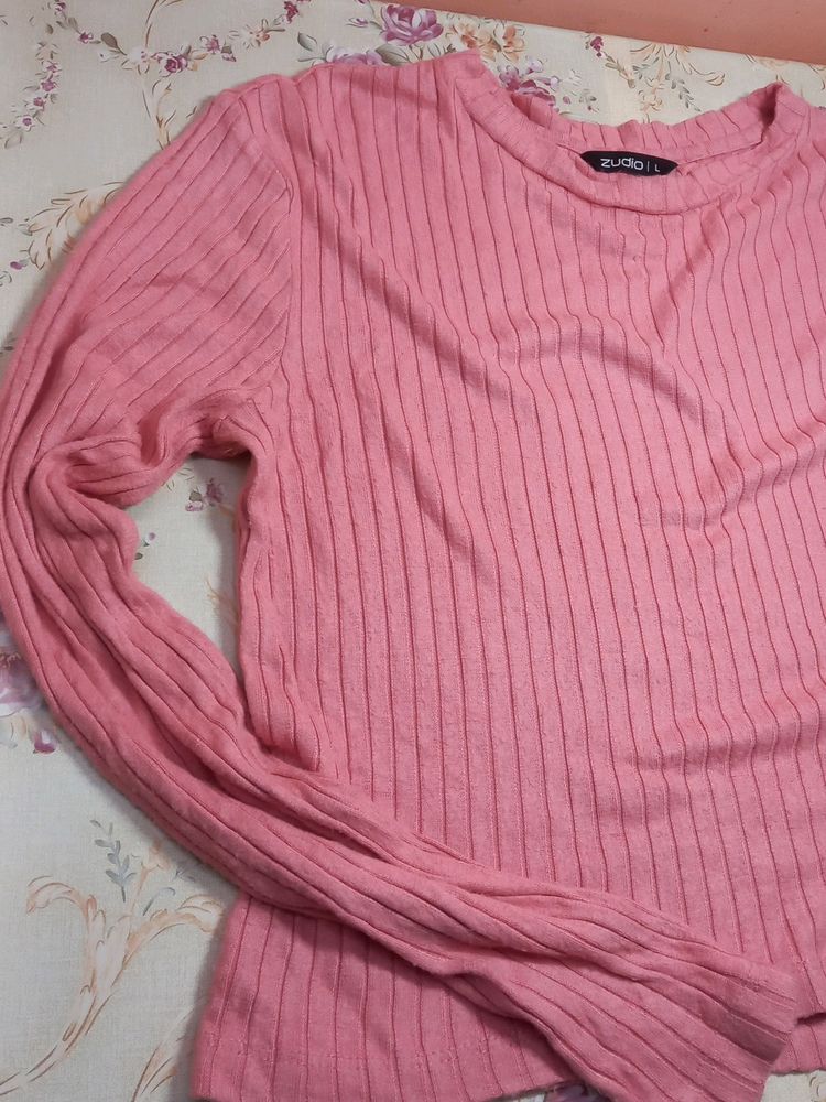 Long Sleeved Ribbed Top