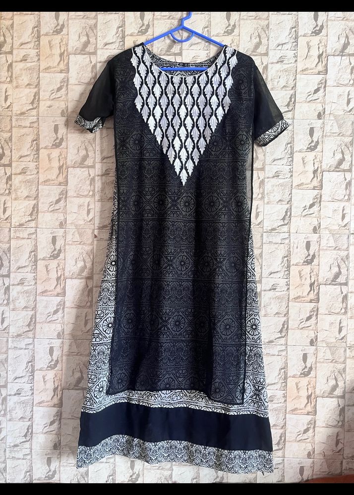 Black 2 Layered Kurti