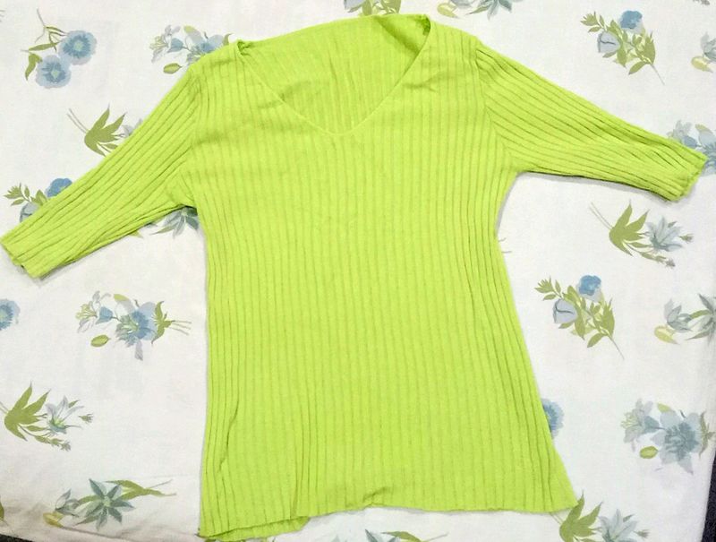 Like Green T-Shirt With Half Sleeves