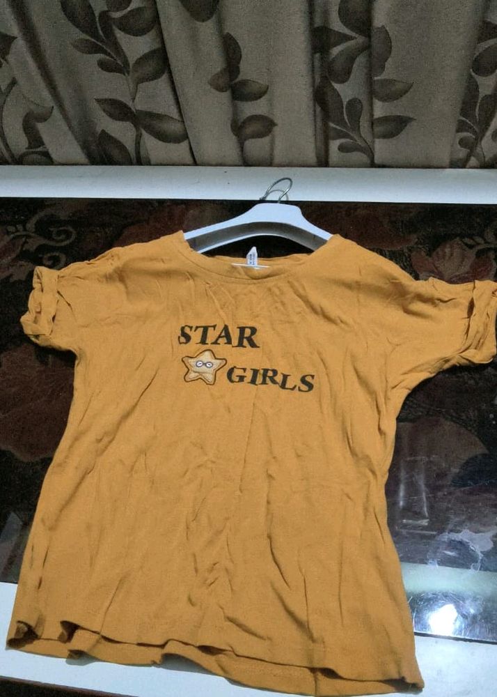 Branded Yellow Coloured Top