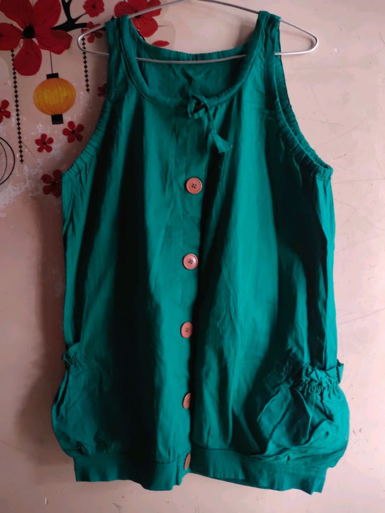 Green Tunics Fits Upto S To M