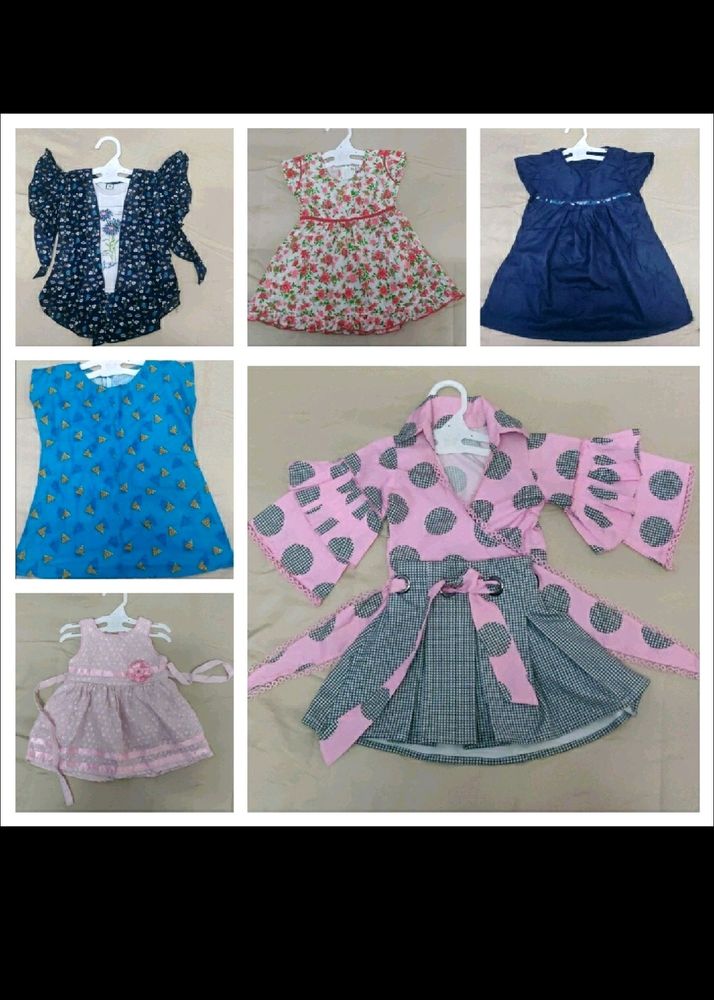 Combo Of 6 Baby Girl Dress 🎉Grab Fast🎉