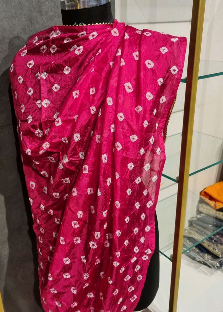 Pink Bandhej Bupatta