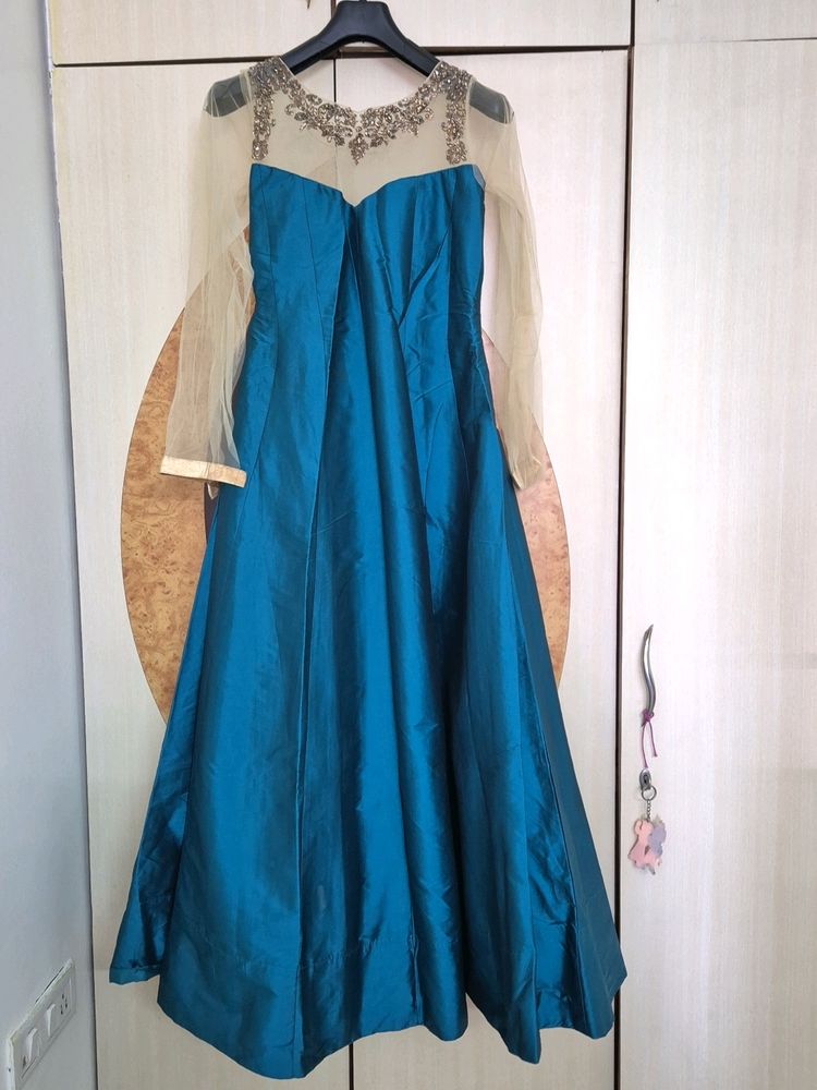 3 PC Full Set Dark Green Gown