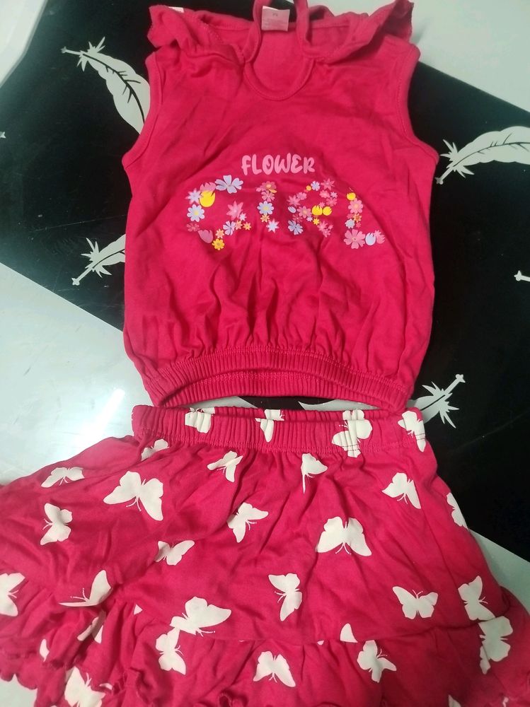 Skirt And Top For Baby Girl