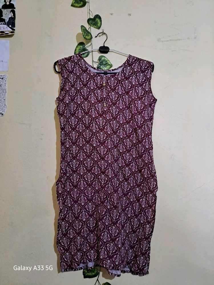 Maroon Pattern Kurti✨️🔥