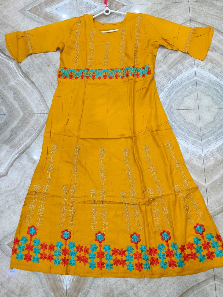 🆕Full Length Cotton Kurti