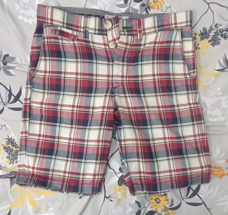 Jack And Jones Alpine Red Checkered Shorts