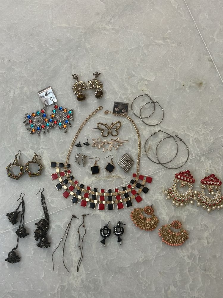 Combo Necklace And Earrings