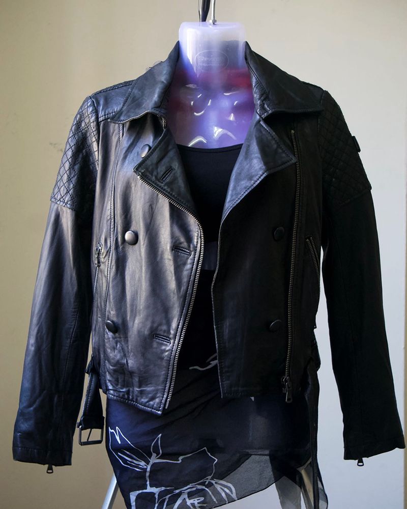 CALVIN KLEIN Leather Biker Jacket