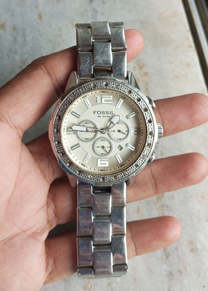 Fossil Orignal Designer Chronograph Silver