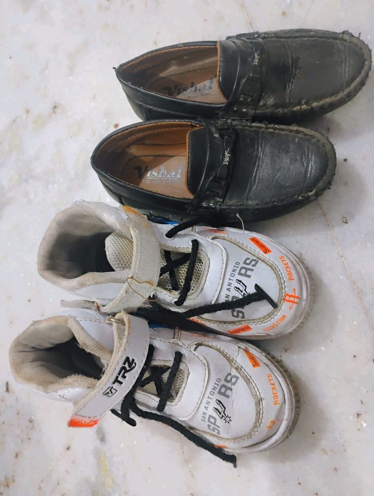 Two Pair Of Boys Shoes