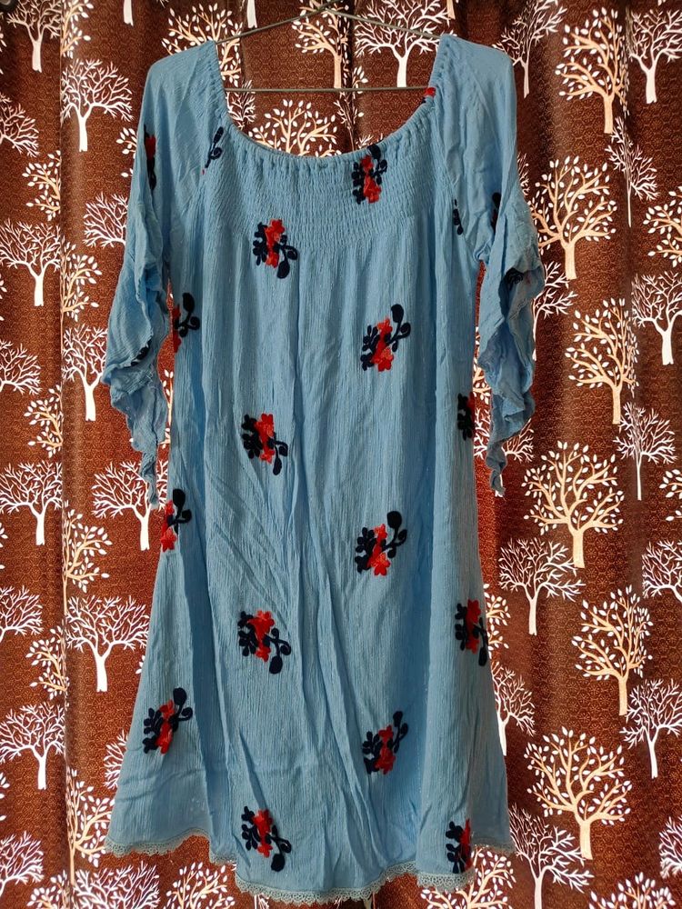 Blue Party wear Frock