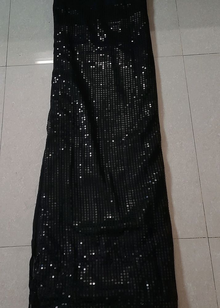 BLACK SEQUINED|PARTY WEAR SAREE