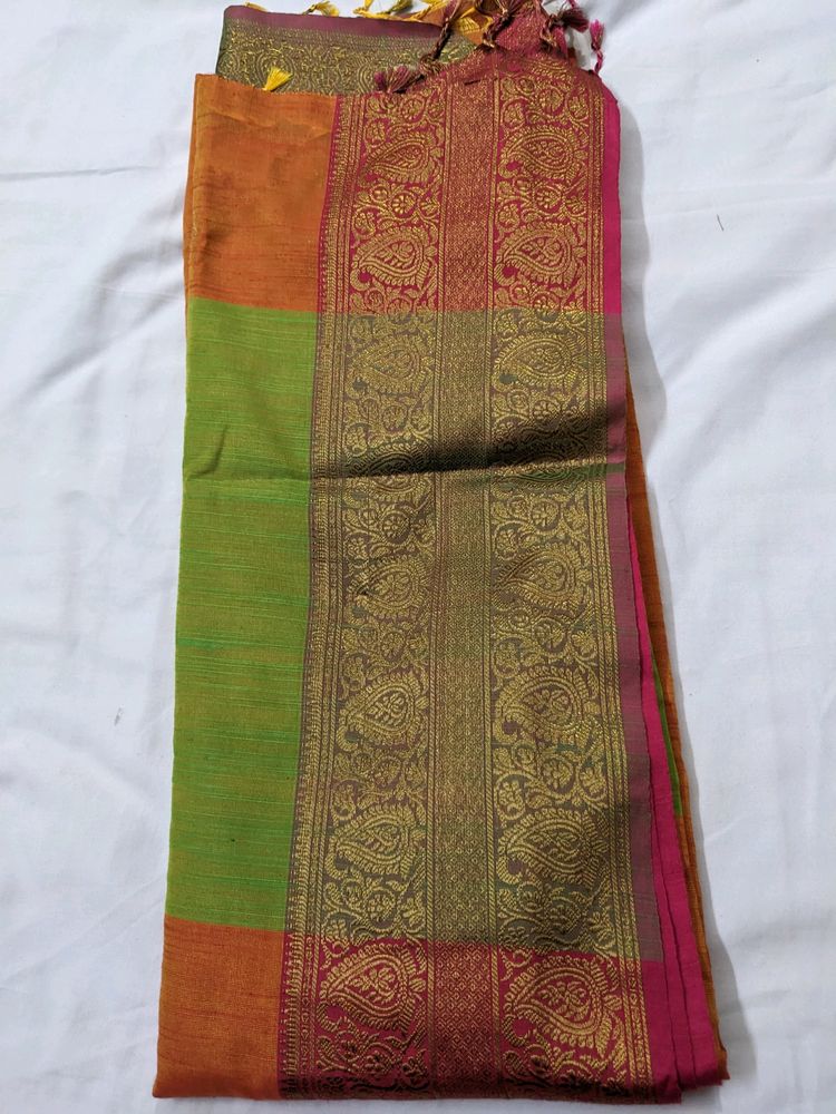 Brand New Chanderi Cotton Saree