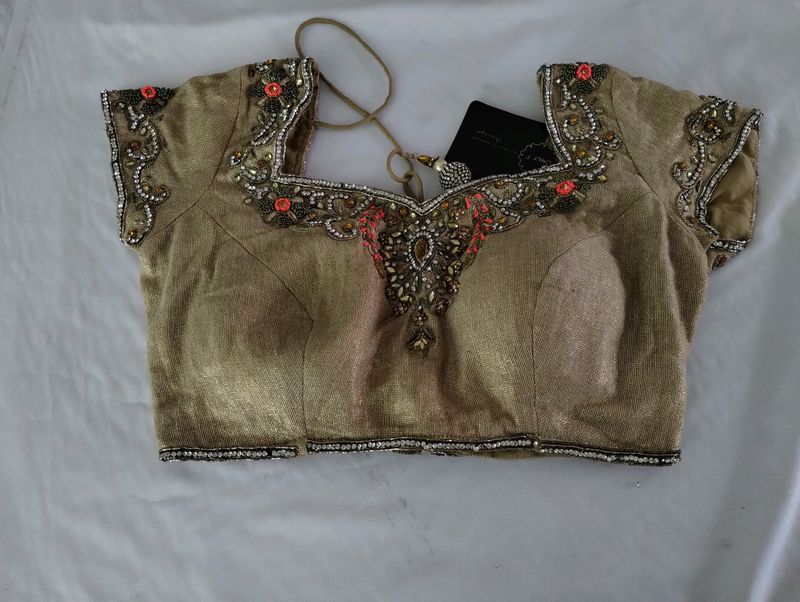 Brown Embroidery Printed Blouse (Women)