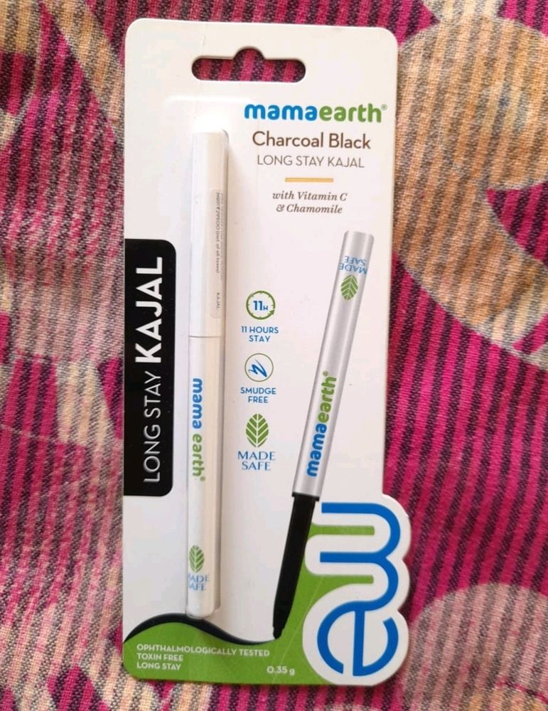 mama earth Charcoal Black Long Lasting Kajal