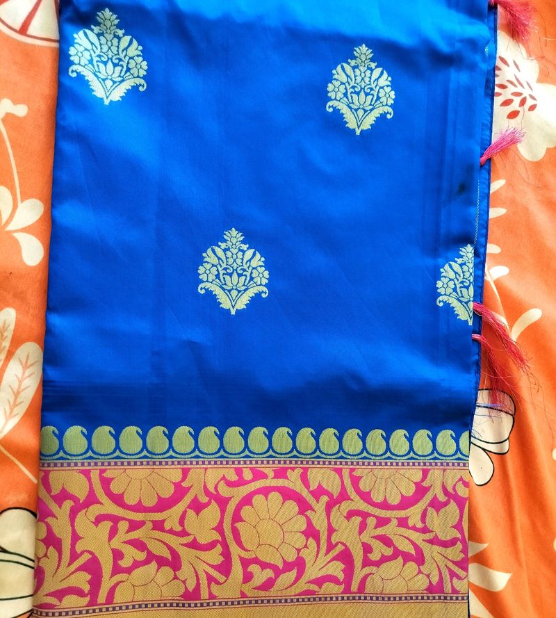 New Saree With Blouse 34-38 Size