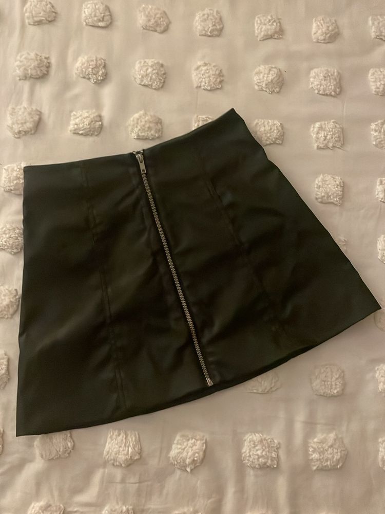 H&M Leather Skirt