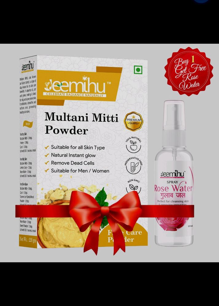 Jeemihu Multani Mitti & Rosewater