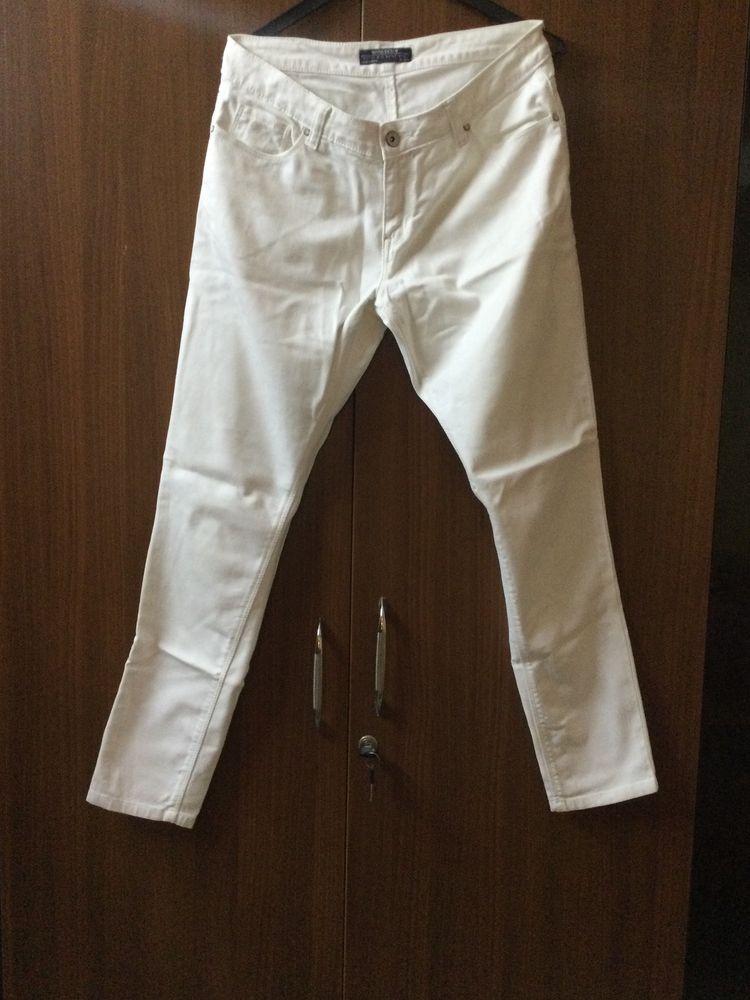 Bare Denim White Trousers