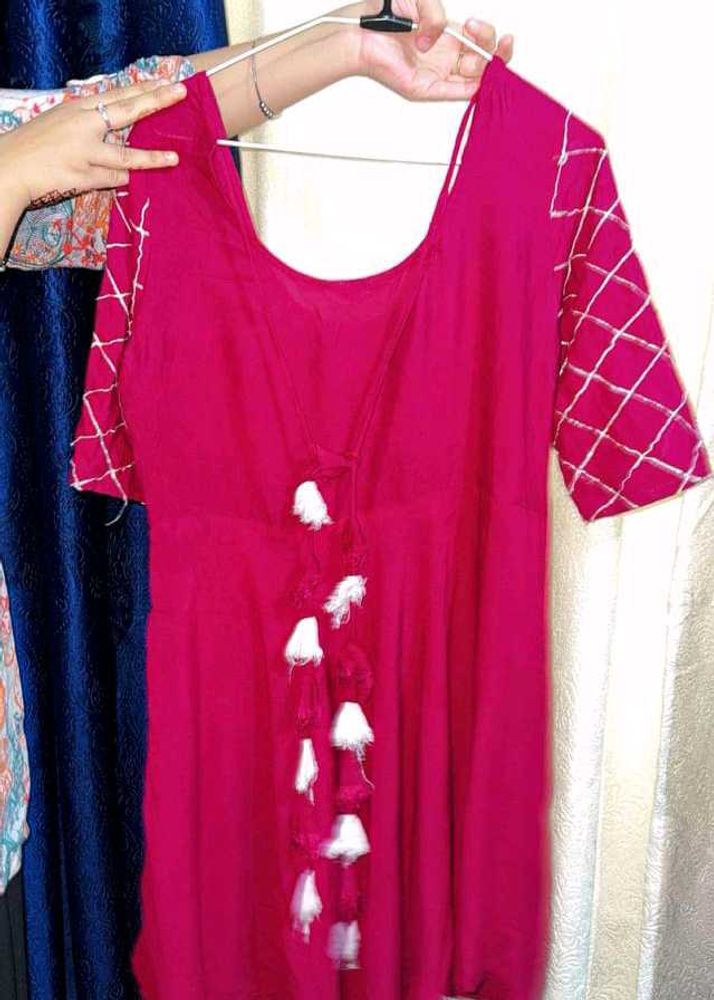 Amazing Beautiful Anarkali Back Less Kurti