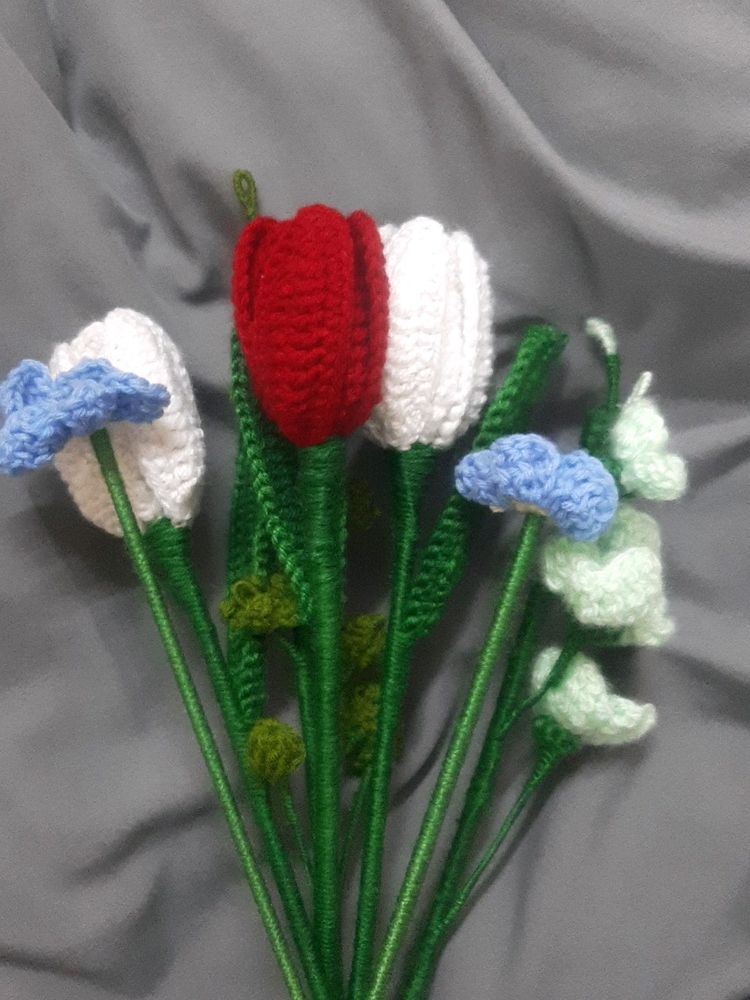 Bunch Of Crochet Flowers 💐