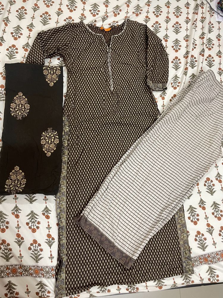 Brown Coloured Kurta Set -GERUA