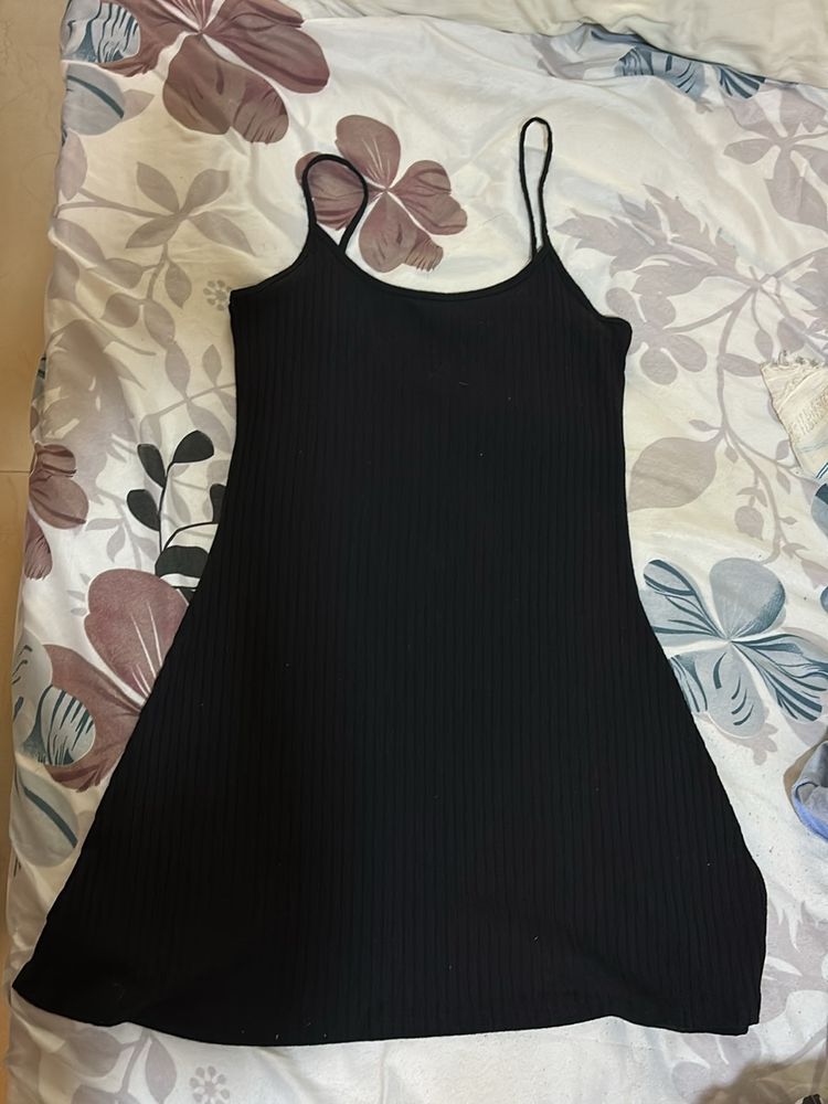 Black A Line Dress, H&M, Size Small