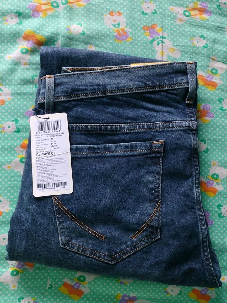 Allen Solly 34 Size New Jeans