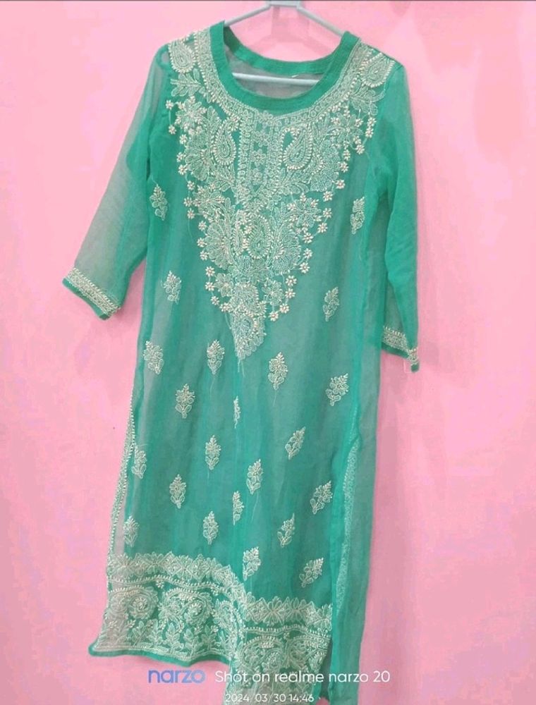 Chikankari Plazo Dupptta Set