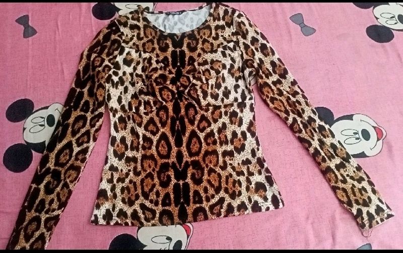 Shein Leopard Print Top