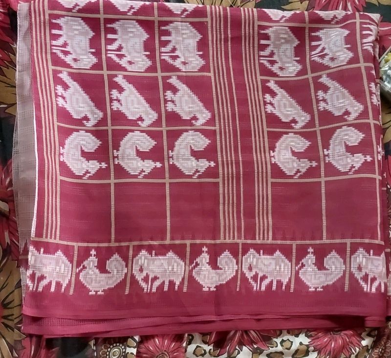 Classic Bird Printed Saree