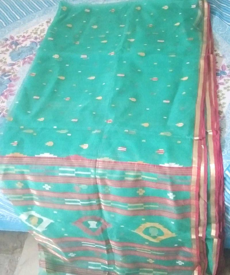 Brand new light weight thread work saree &fall