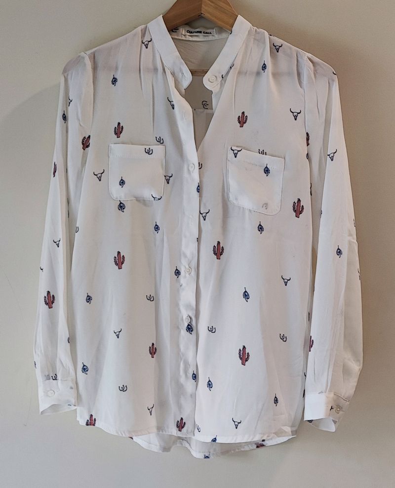 Beautiful Cream Shirt Size L-XL