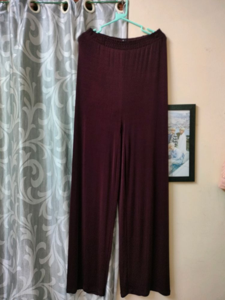 Red Wine Flowy pant