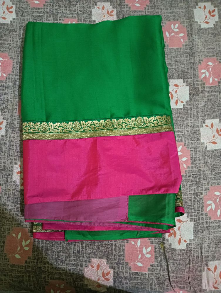 Green Saree Like New