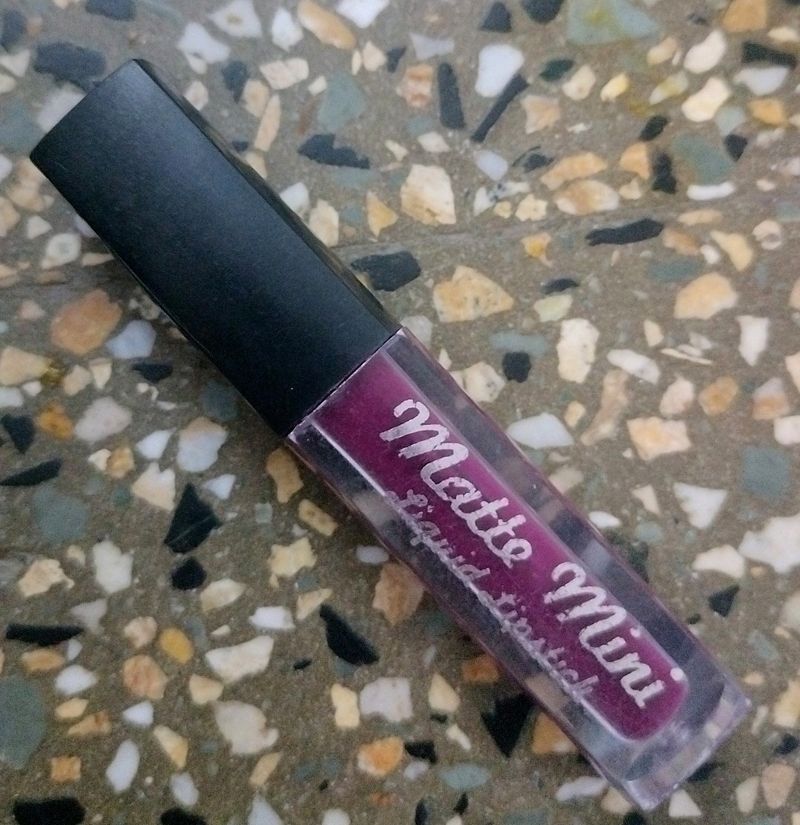 Matte Mini Dark Purple Colour Liquid Lipstick