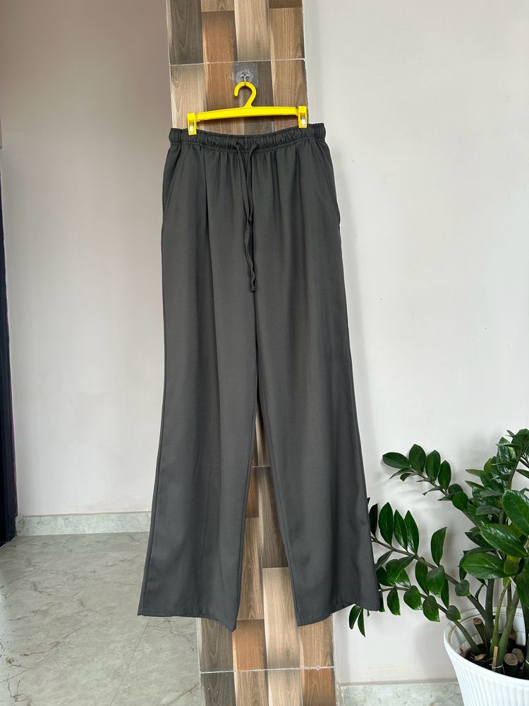 Grey Elasticated Drawstring Trouser