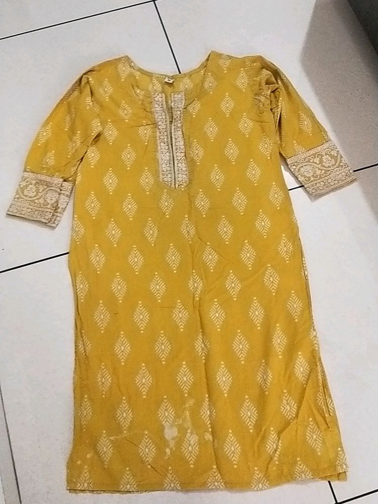 Yellow Kurti