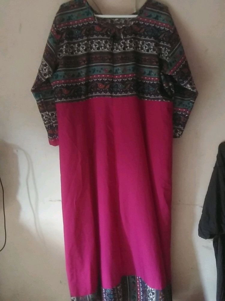 Pink Anarkali Kurti